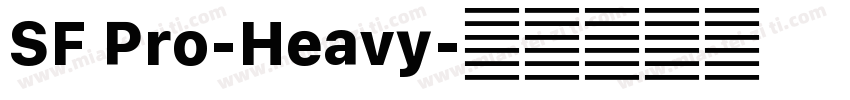 SF Pro-Heavy字体转换